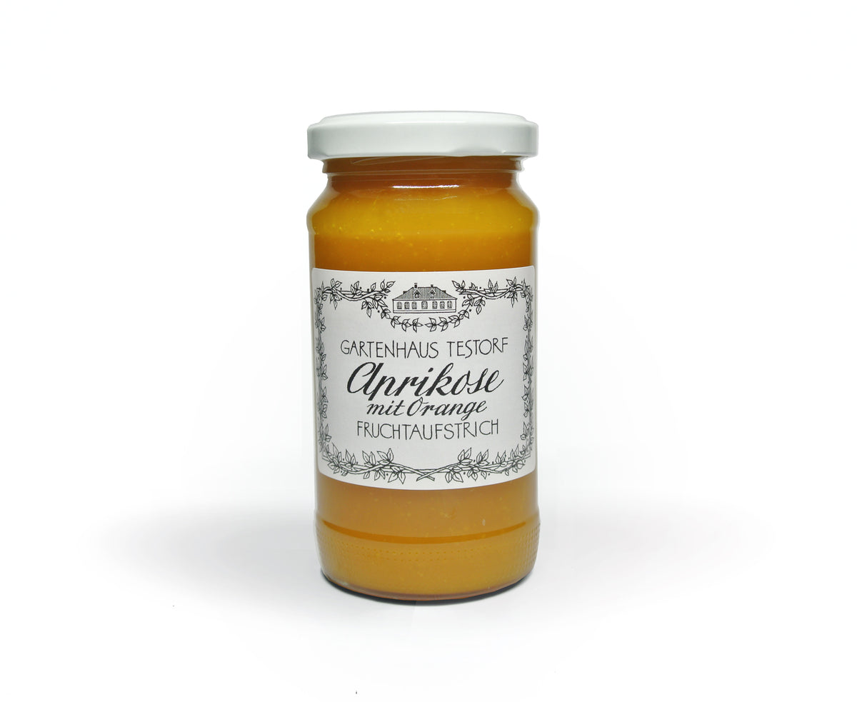 Gartenhaus Testorf Aprikose Orange Fruchtaufstrich